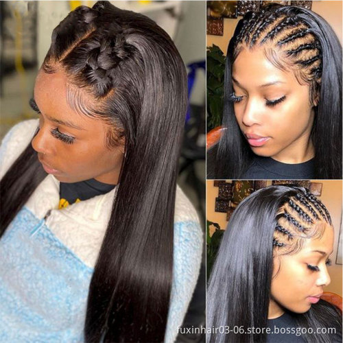 Cuticle Aligned Original Human Hair Pre Plucked 13*6 Swiss 360 Lace Frontal Wig Water Wave Hd Lace Wig Glueless  Full Lace Wig